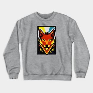 Fox Head Pop Art Crewneck Sweatshirt